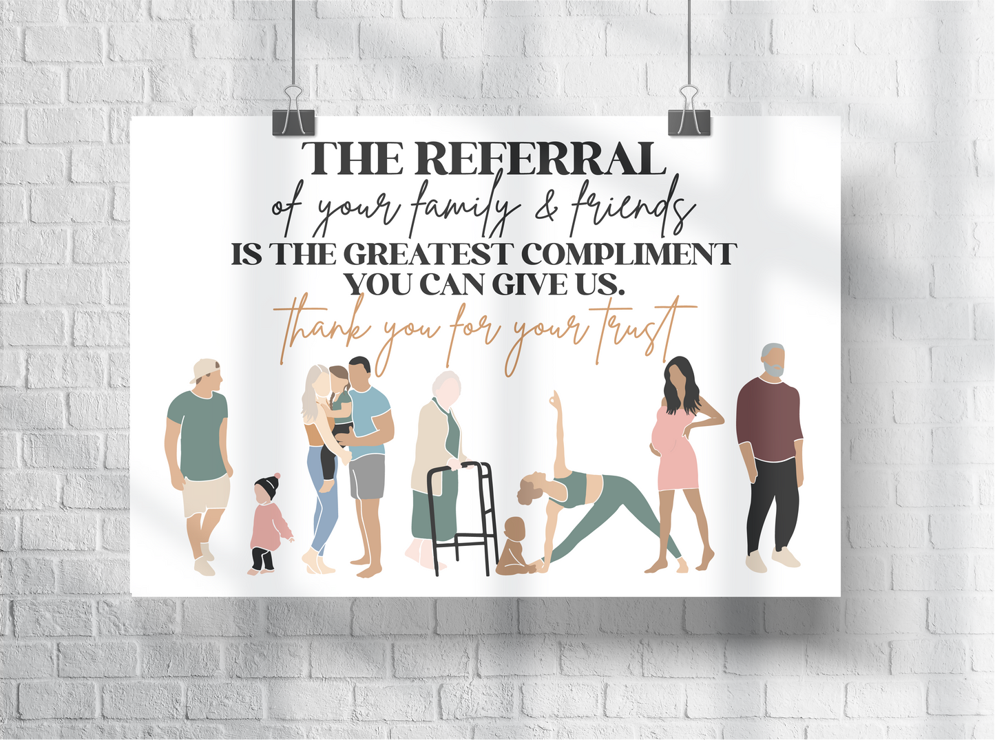 Referral Poster | Chiro Poster | Chiropractic Poster | Physiotherapy Poster