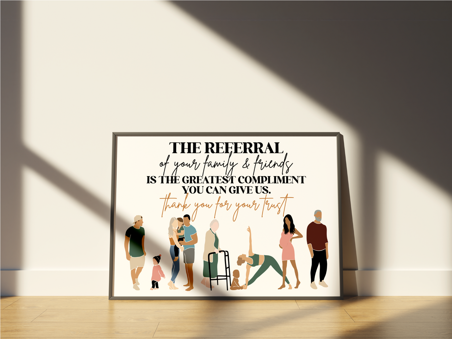 Referral Poster | Chiro Poster | Chiropractic Poster | Physiotherapy Poster