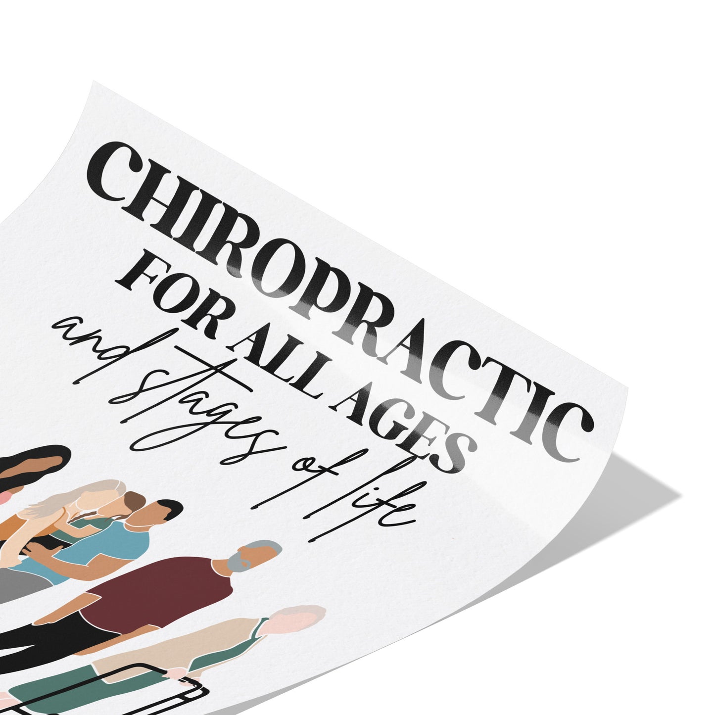 Chiropractic For All Ages | Square Poster | Chiropractic Poster