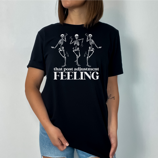 Post Adjustment Feeling Unisex T-shirt | Chiropractic Tshirt