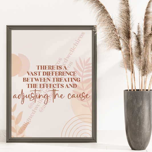 Adjusting the Cause | Chiropractic Wall Art | Chiropractic Art | Chiropractic Office Decor | Chiropractic Poster