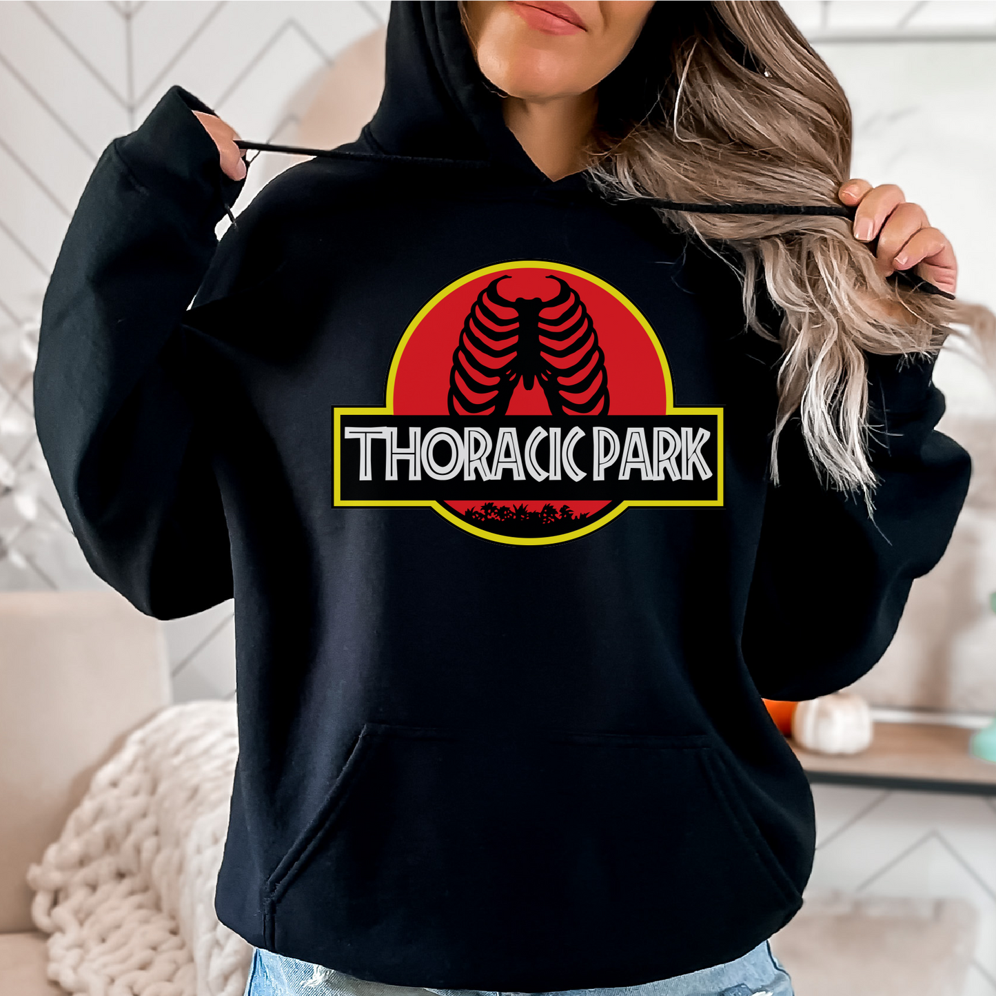 Thoracic Park Unisex Hoodie | Chiropractic Hoodie | Anatomy Hoodie